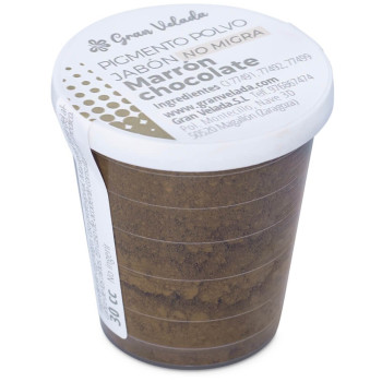 Pigmento en polvo marron chocolate para jabon